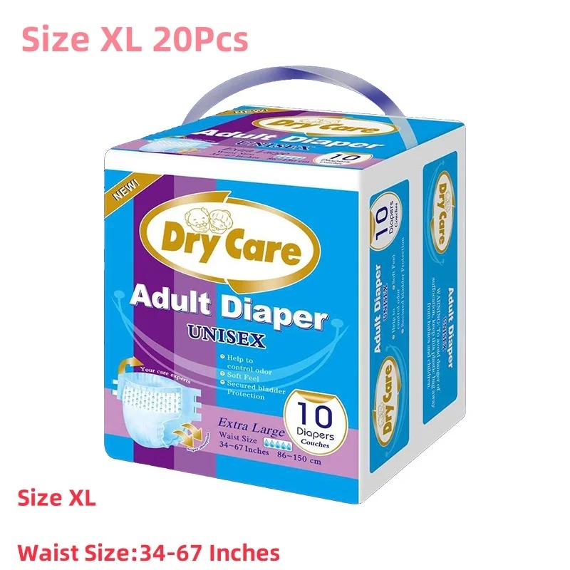 Diapering - 20 Stück Übernacht-Hochabsorbierende Erwachsenen-Einwegwindeln Unisex Atmungsaktive