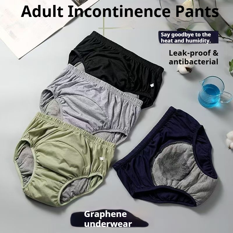 Diapering - Graphen-Antibakterielle Erwachsenenwindelhosen, auslaufsicher, bequem, große Größen,