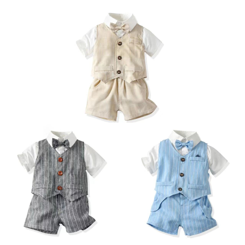 Baby Boy Suit Set Baptism - Kleinkind Britisches Gentleman Outfit Baby Jungen