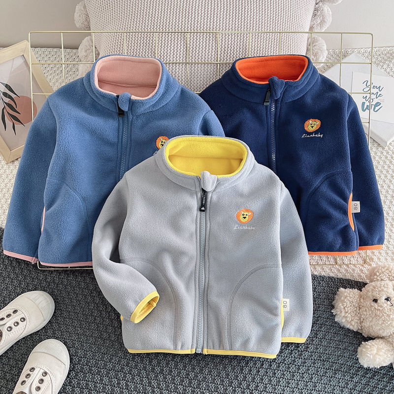 Toddler Boy Winter Fleece Jacket - 2026 Neue Kinder Polar Fleece Strickjacke