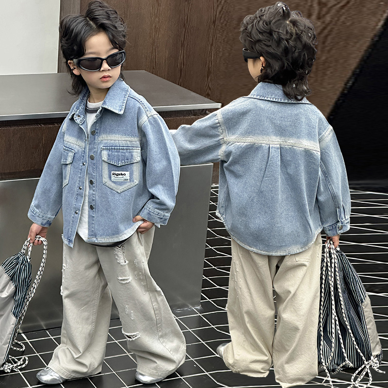 Baby Clothes - Frühling Herbst Mode Baby Jungen Denim