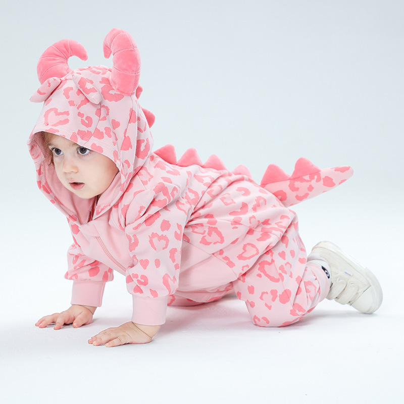 Cotton Baby Onesies Zipper - Frühling Kigurumis Baby Mädchen Nette Kleidung