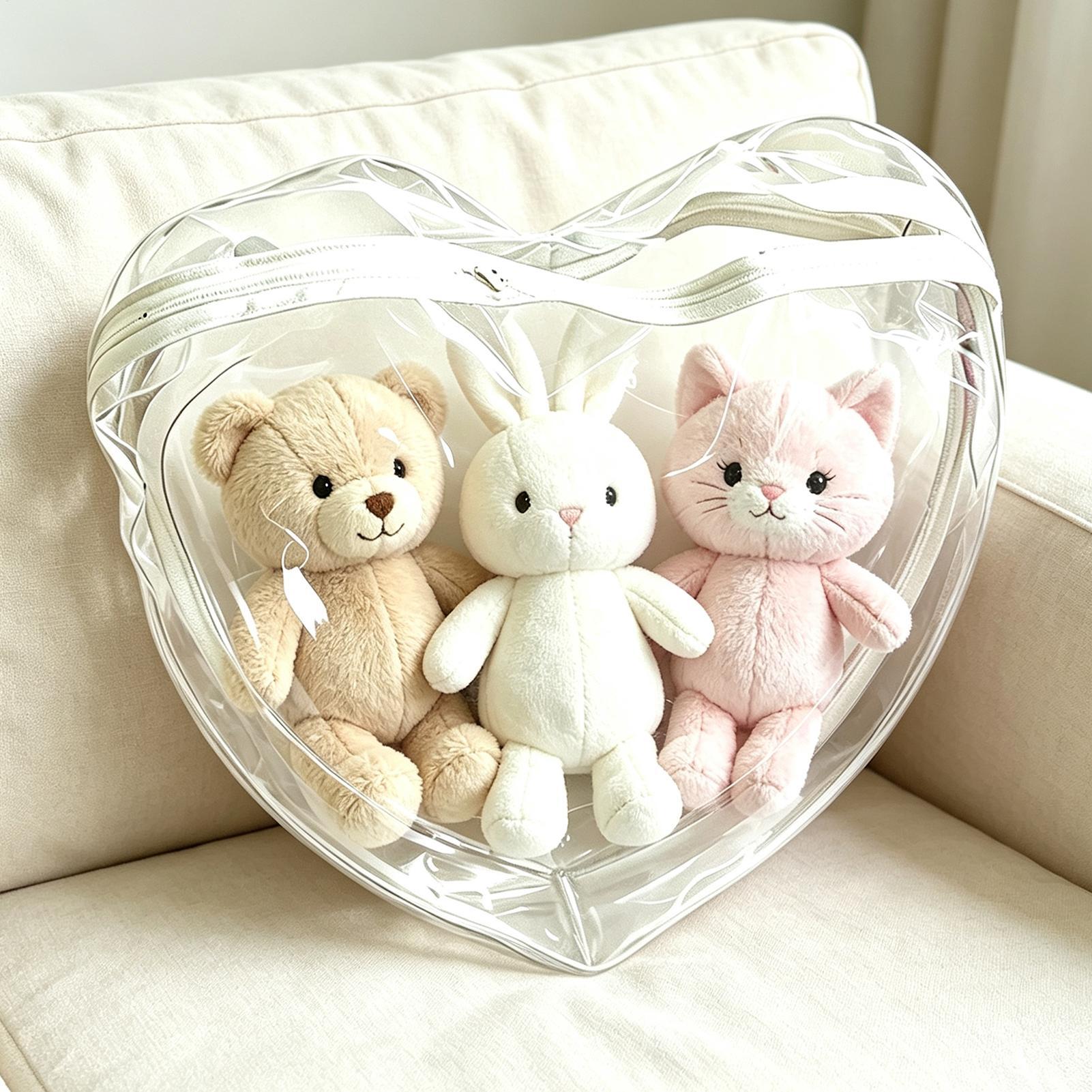 Nursery - Staubdichte Aufbewahrung für Stofftiere, Transparenter Plüschtierhalter,