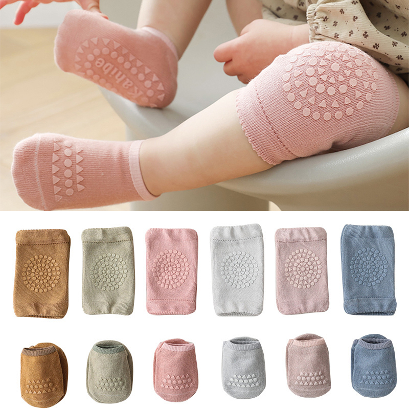 Unisex Baby Socks Non Slip - Sicherheit Baby Knieschützer Socken Set rutschfeste