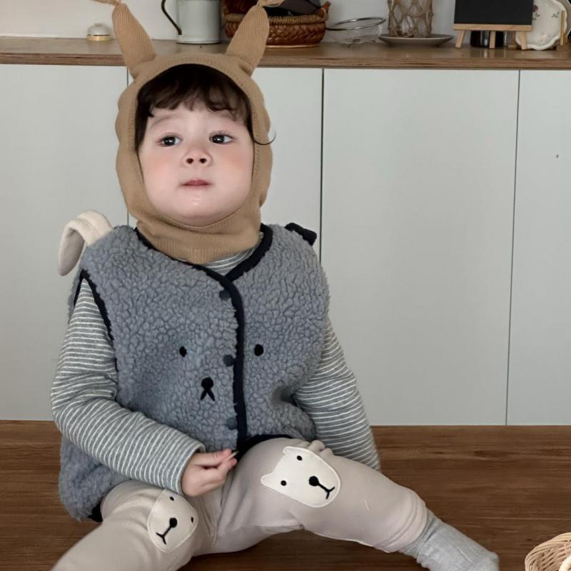 Toddler Boy Winter Fleece Jacket - 2023 Winter Neue Baby Ärmellose Plüsch