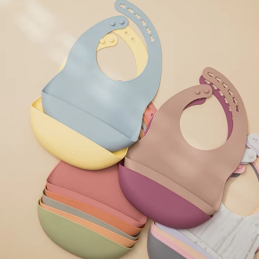 Waterproof Baby Bibs Silicone - Baby-Lätzchen für die Mahlzeit, wasserdichte Silikon-Baby-Lätzchen,