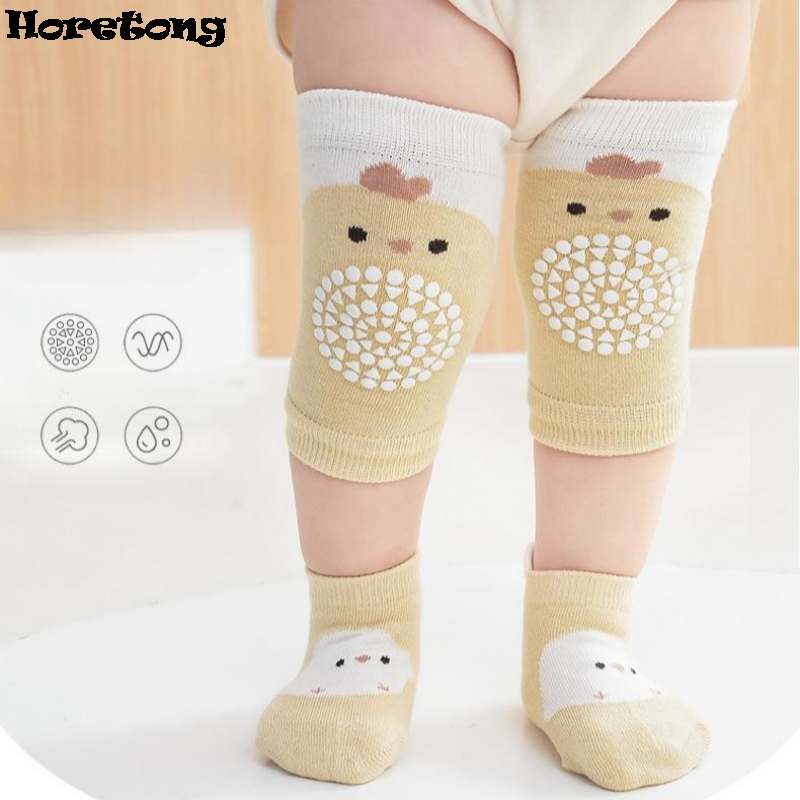 Unisex Baby Socks Non Slip - Atmungsaktive Krabbel-Knieschoner für Babys + Rutschfeste