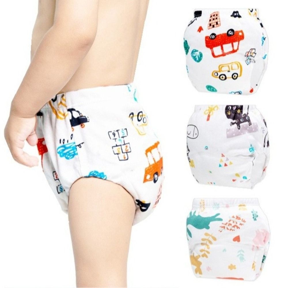 Toddler Training Pants Leak Proof - Bequeme Baumwoll-Baby-Trainingshosen Atmungsaktive Wasserdichte Windelhosen Waschbare
