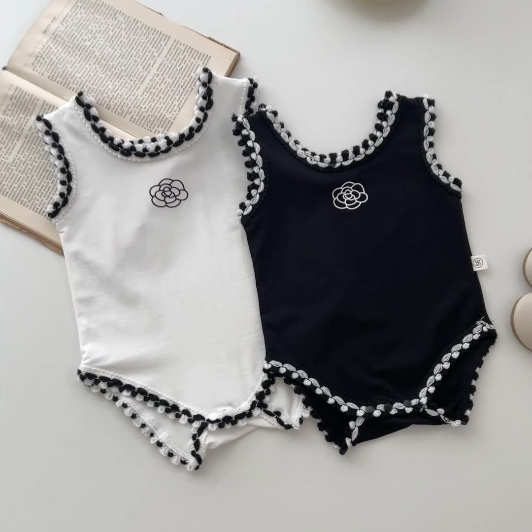 Baby Summer Linen Sleeveless Jumpsuit - Kleinkind Baby Mädchen Junge Baumwolle Leinen