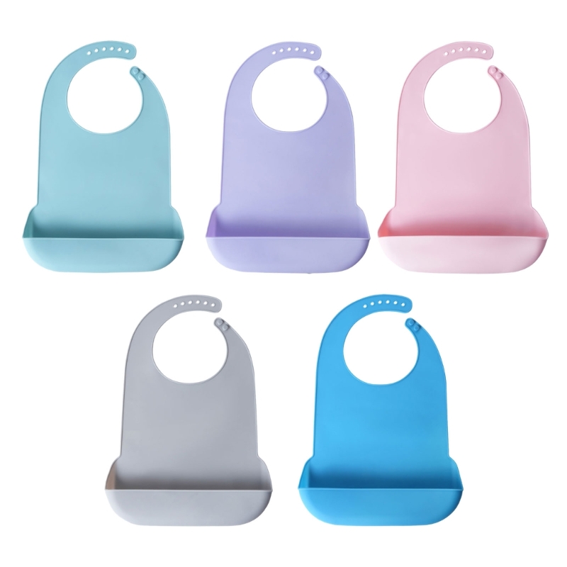Waterproof Baby Bibs Silicone - Lebensmittelechtes Silikon-Lätzchen für Erwachsene, wasserdichtes Spucktuch