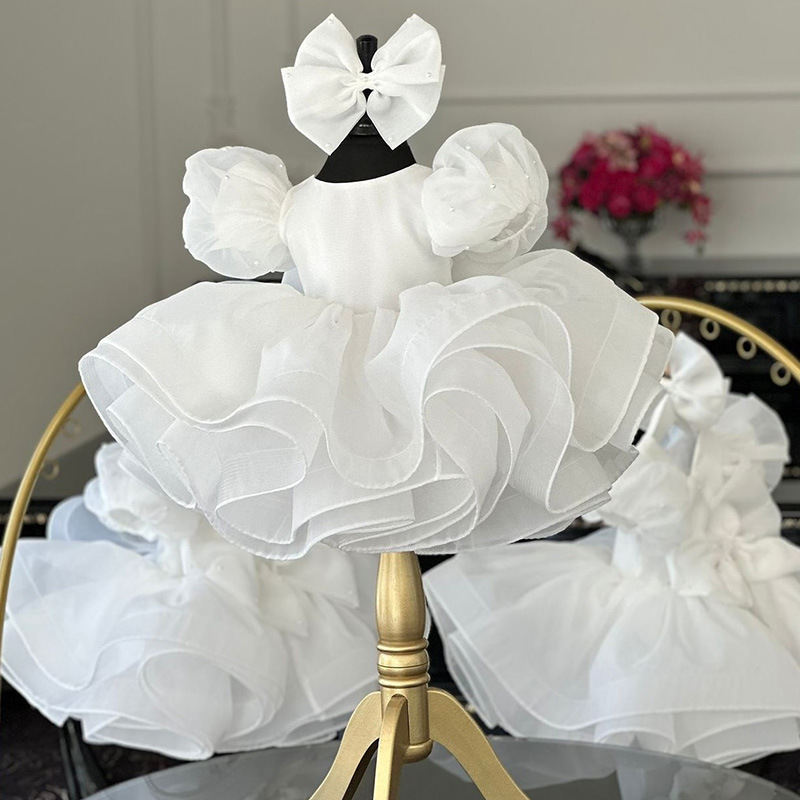 Toddler Girl Tulle Party Dress - Kleinkind Mädchen Geburtstagskleid Blumen Konfetti Tüll