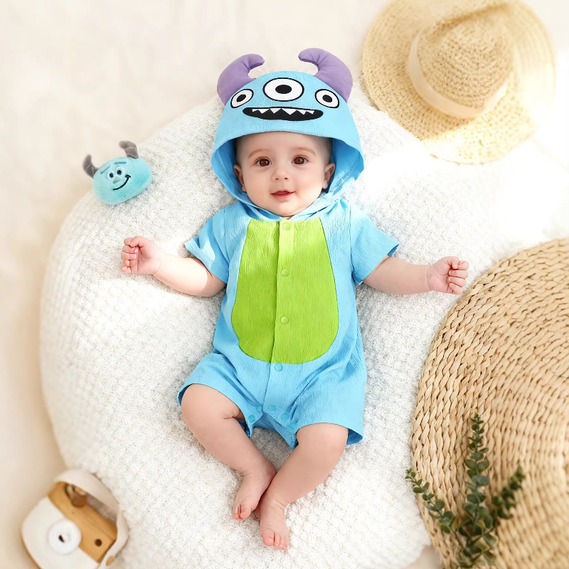 Neugeborenes Baby Blauer Monst – Cotton Baby Onesies Zipper Bewertung und Preis