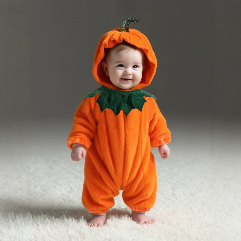 Neugeborenen-Baby-Kürbis-Stram – Cotton Baby Onesies Zipper Bewertung und Preis