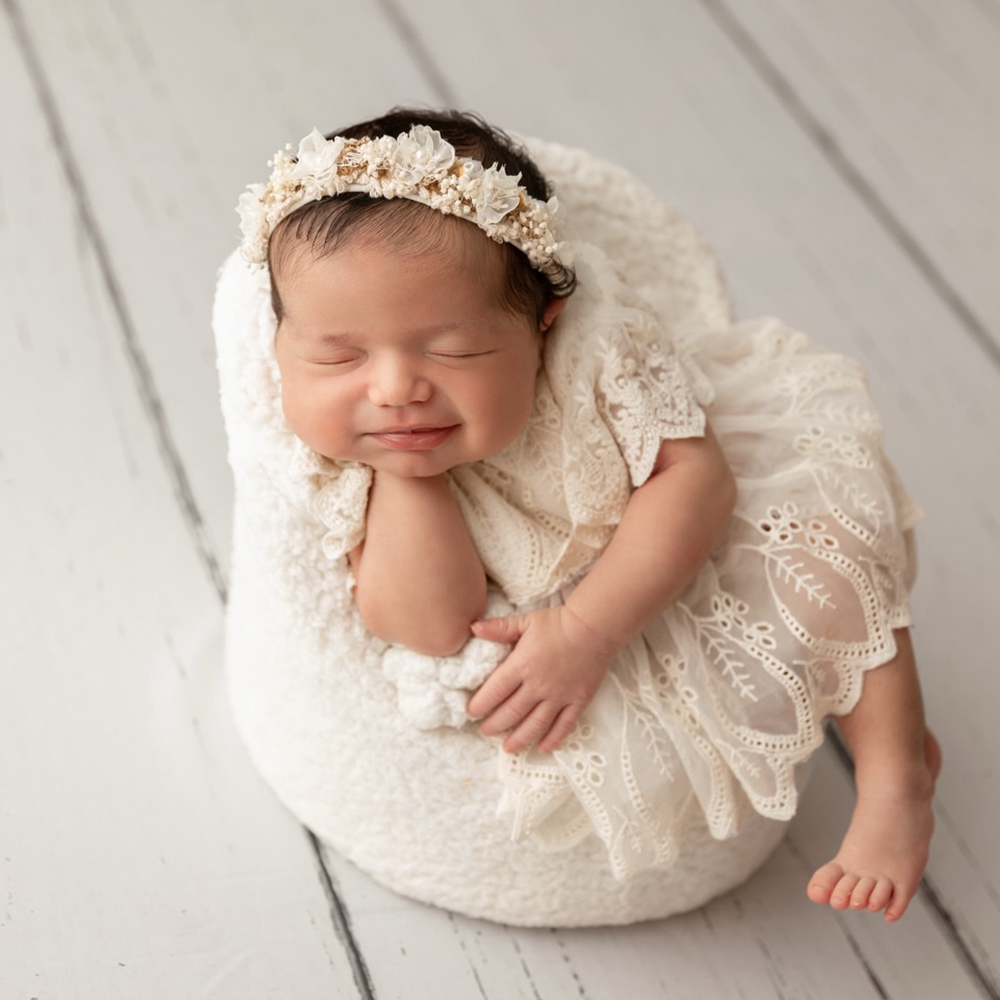 Professionelle Studio-Requisit – Newborn Baby Girl Romper Floral Bewertung und Preis