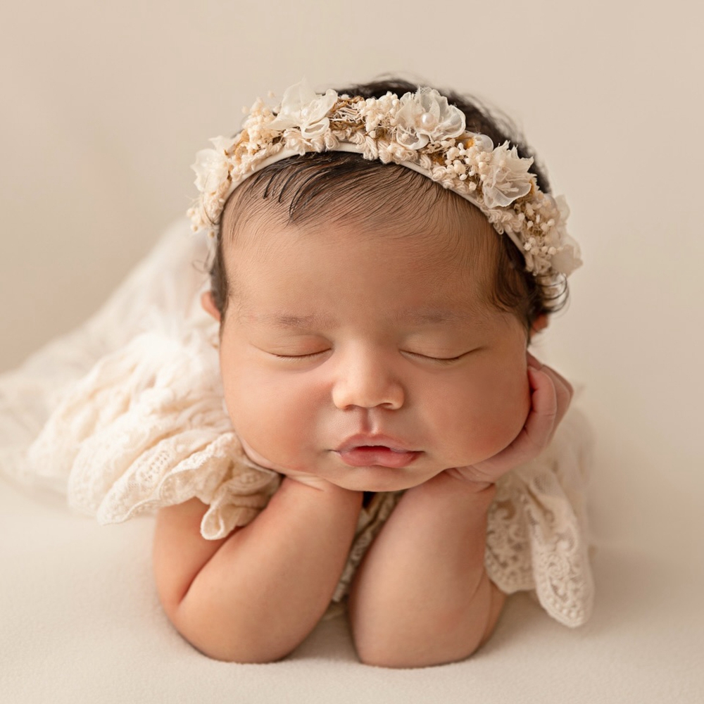 Professionelle Studio-Requisit – Newborn Baby Girl Romper Floral Bewertung und Preis
