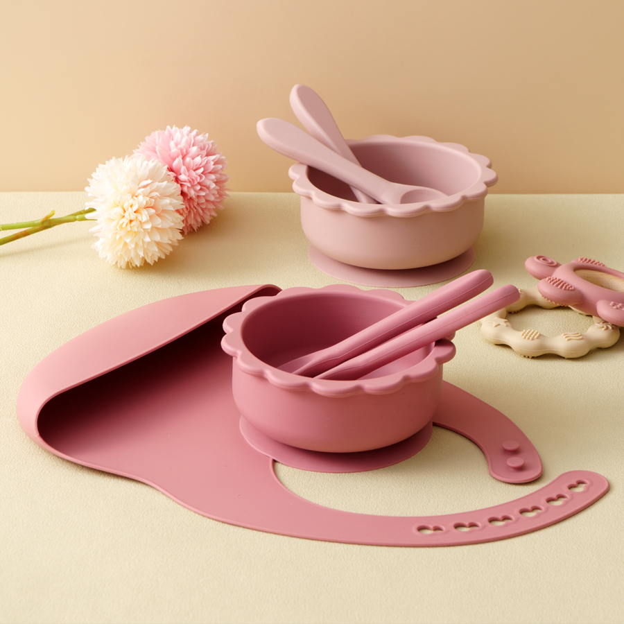 4 Stück Baby Silikon Geschirr  – Waterproof Baby Bibs Silicone Bewertung und Preis