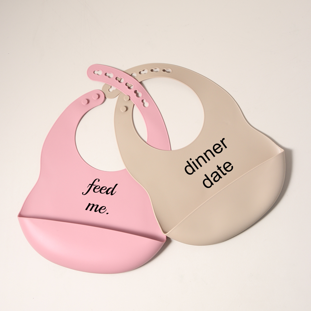 Silikon-Lätzchen, Zitat-Nachri – Waterproof Baby Bibs Silicone Bewertung und Preis