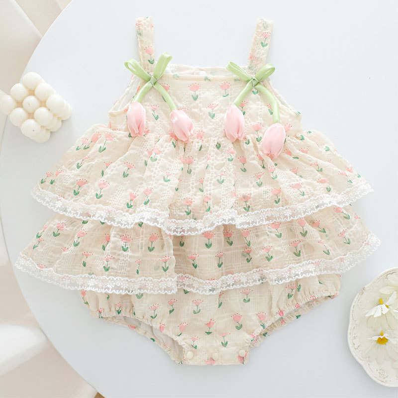 2026 Baby Mädchen Sommer Prinz – Newborn Baby Girl Romper Floral Bewertung und Preis