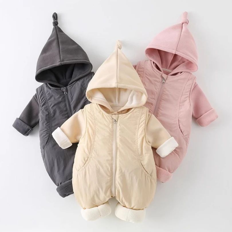 Winter Verdickte Baumwolle Bab – Cotton Baby Onesies Zipper Bewertung und Preis