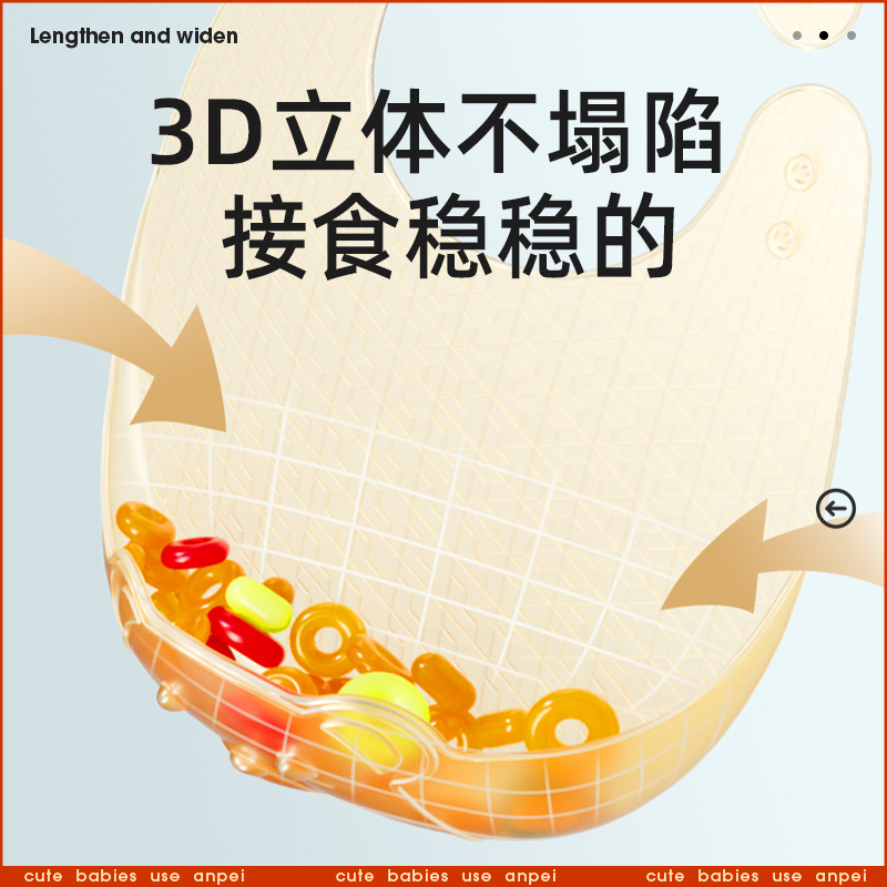 Leichtes Silikon-Lätzchen für  – Waterproof Baby Bibs Silicone Bewertung und Preis