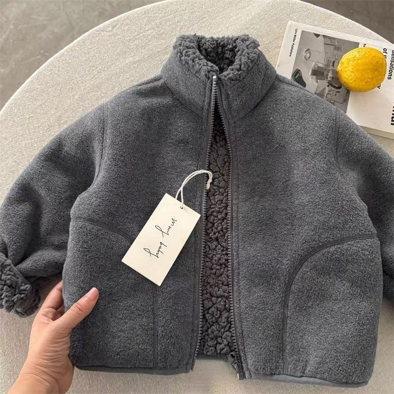 Modische Kunstpelzjacke für Ba – Toddler Boy Winter Fleece Jacket Bewertung und Preis