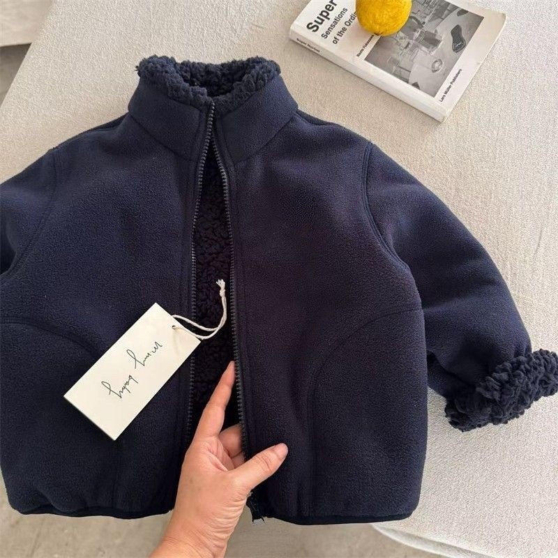 Modische Kunstpelzjacke für Ba – Toddler Boy Winter Fleece Jacket Bewertung und Preis
