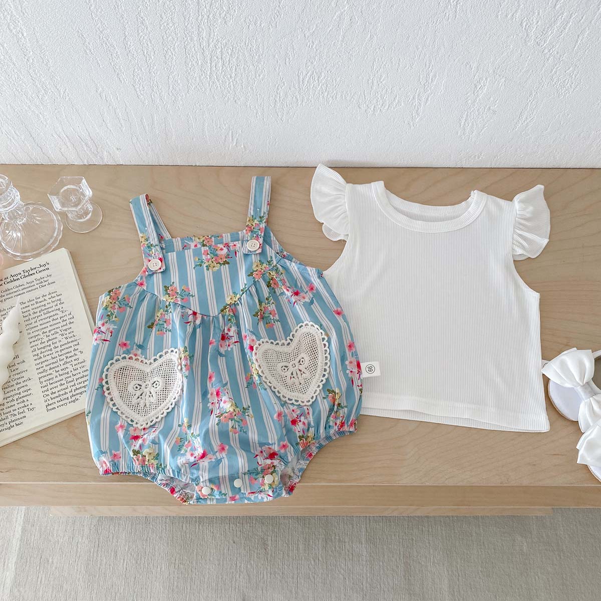 2PCS Neugeborene Kleidung Baby – Newborn Baby Girl Romper Floral Bewertung und Preis