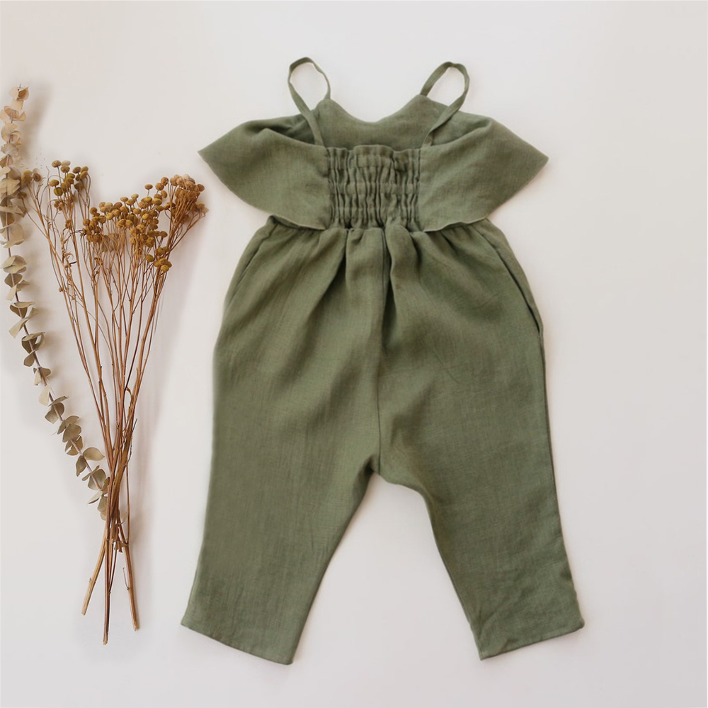 Baby Mädchen Sommerkleid ung B – Baby Summer Linen Sleeveless Jumpsuit Bewertung und Preis