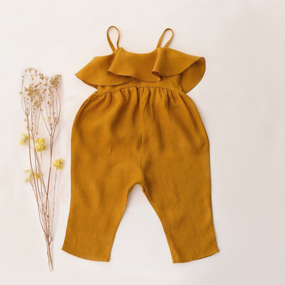 Baby Mädchen Sommerkleid ung B – Baby Summer Linen Sleeveless Jumpsuit Bewertung und Preis