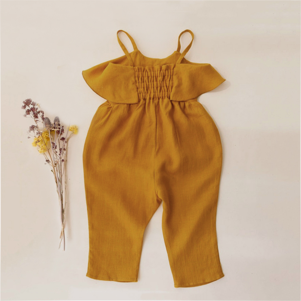 Baby Mädchen Sommerkleid ung B – Baby Summer Linen Sleeveless Jumpsuit Bewertung und Preis