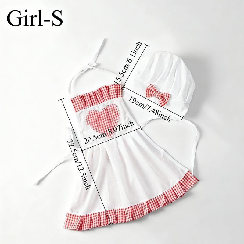 Rote Gingham-Baby-Kochkostüme  – Infant Photography Props Outfit Bewertung und Preis