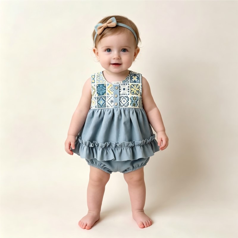 Modischer Neugeborenen-Strampl – Baby Summer Linen Sleeveless Jumpsuit Bewertung und Preis