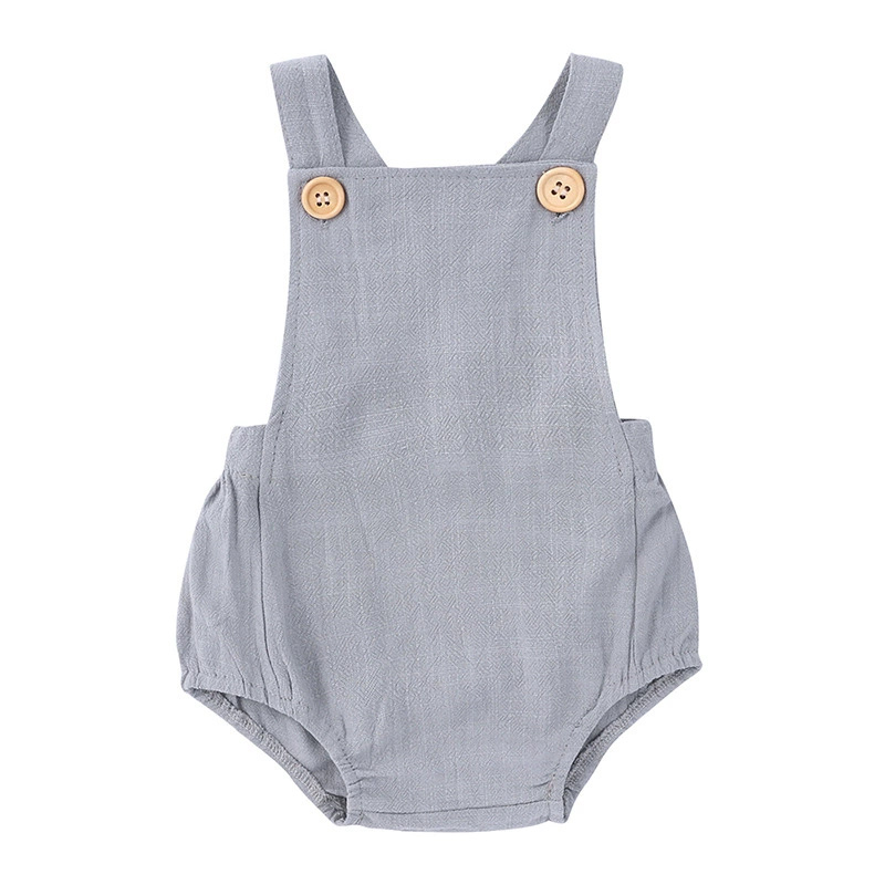 2023 sommer Neugeborenen Baby  – Baby Summer Linen Sleeveless Jumpsuit Bewertung und Preis