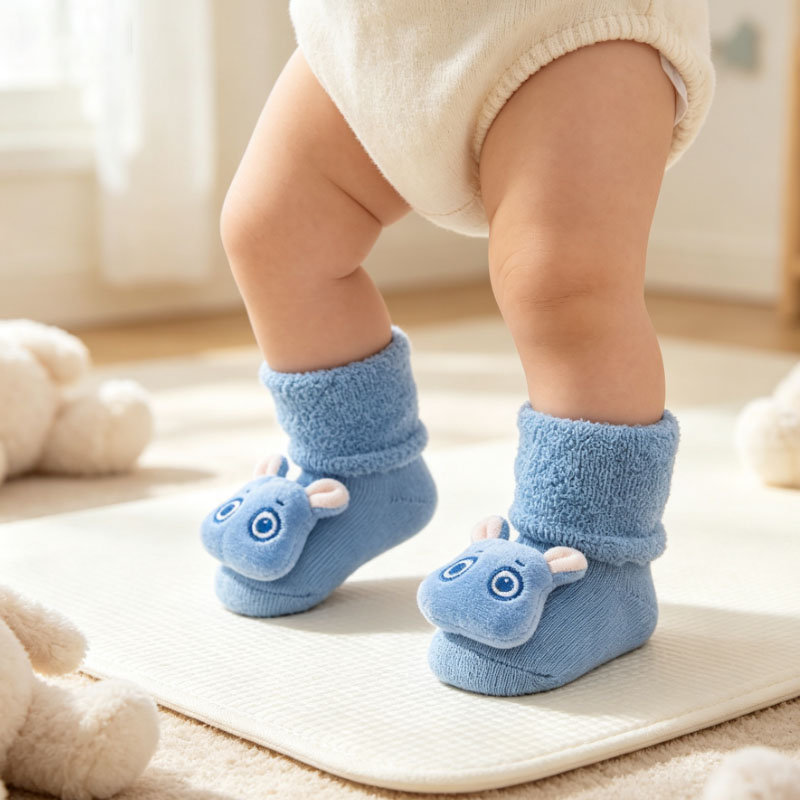 1/3/5 Paar dicke Frottee-Babys – Unisex Baby Socks Non Slip Bewertung und Preis