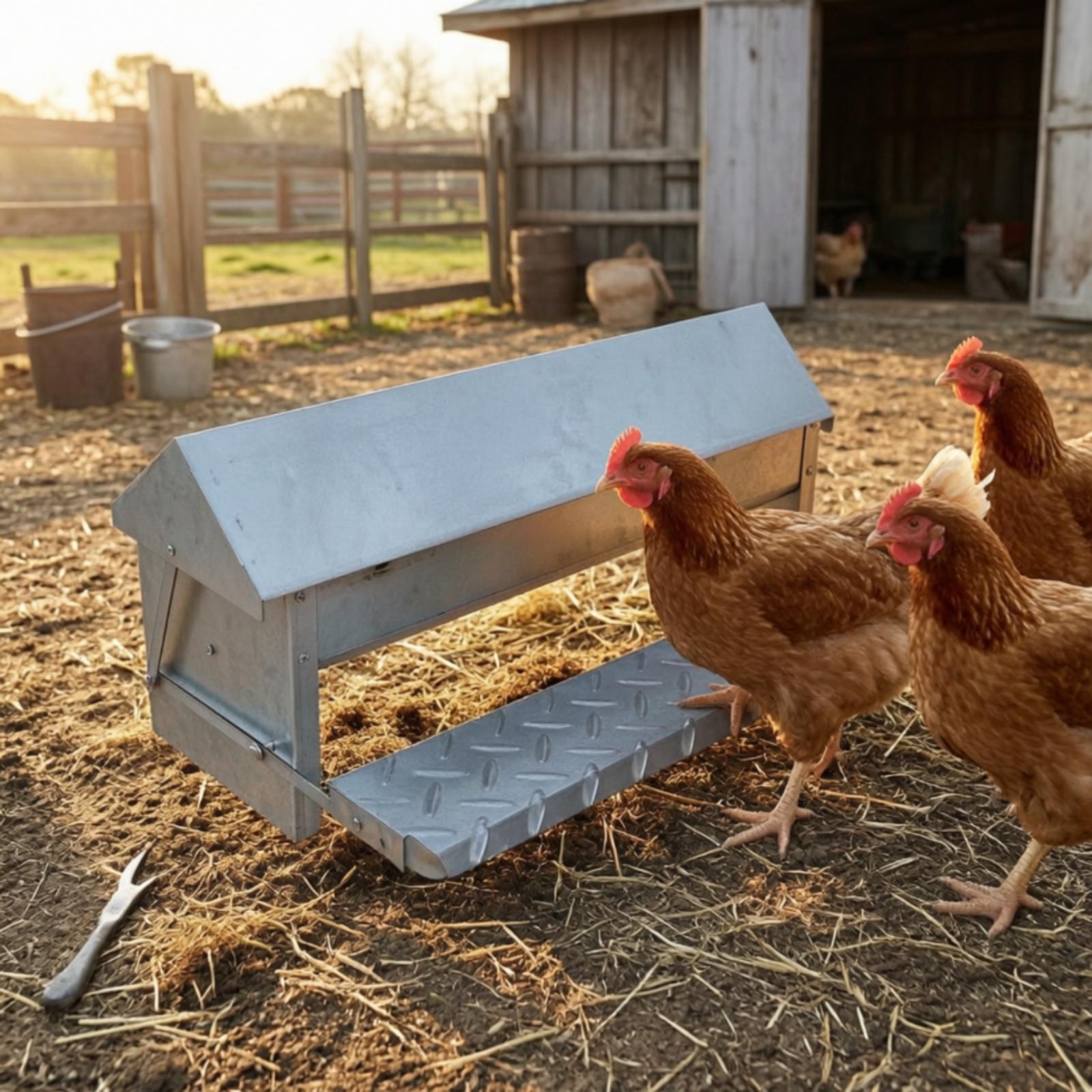 Automatischer Geflügelfuttertr – Feeding Bewertung und Preis