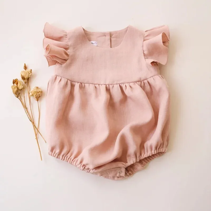 0-24m Leinen Baumwolle Neugebo – Baby Summer Linen Sleeveless Jumpsuit Bewertung und Preis