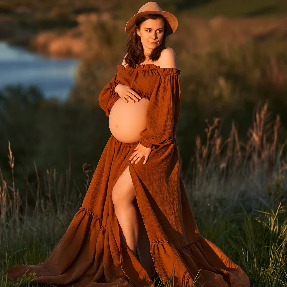 Sexy schulterfreies Retro-Umst – Maternity Wear Bewertung und Preis