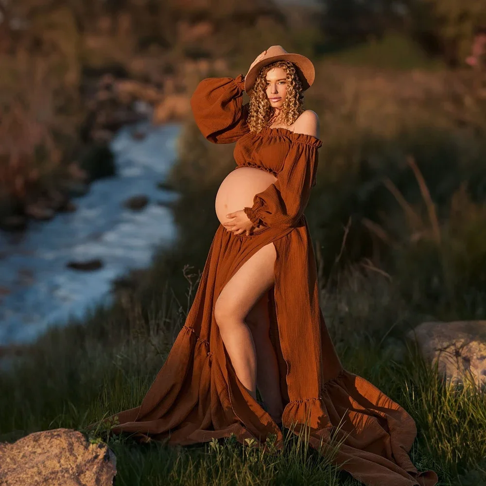 Sexy schulterfreies Retro-Umst – Maternity Wear Bewertung und Preis
