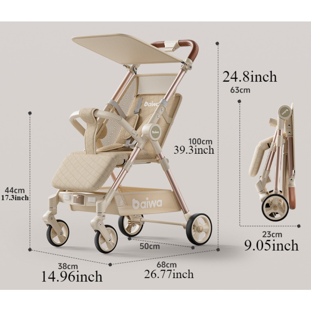 Baby-Kinderwagen, faltbarer Re – Lightweight Foldable Baby Stroller Compact Bewertung und Preis