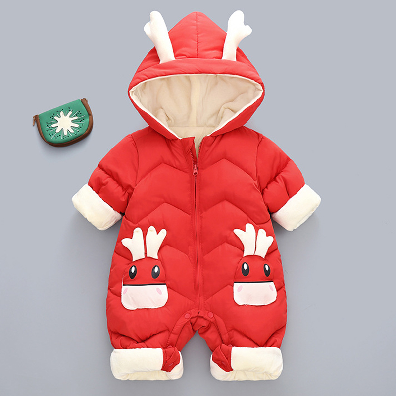 1-3y Säugling dicken Samt Stra – Cotton Baby Onesies Zipper Bewertung und Preis
