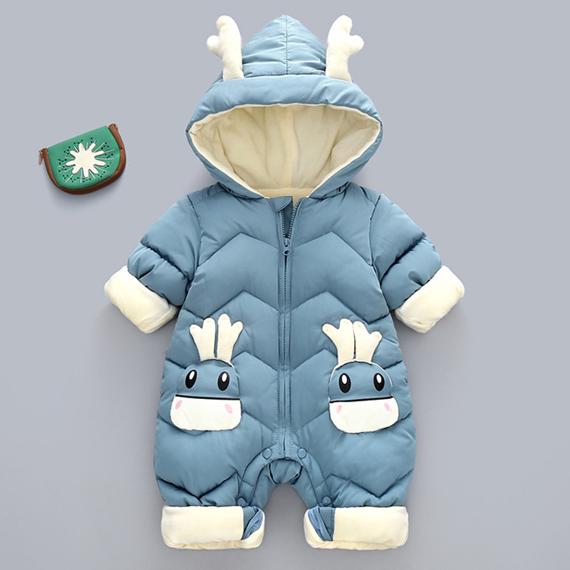 1-3y Säugling dicken Samt Stra – Cotton Baby Onesies Zipper Bewertung und Preis