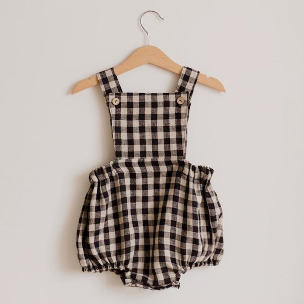 Neugeborenen Baby Junge Mädche – Baby Summer Linen Sleeveless Jumpsuit Bewertung und Preis