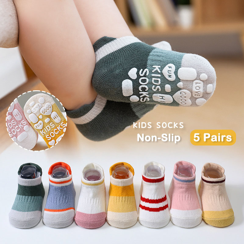 5 Paar lässige, niedliche, rut – Unisex Baby Socks Non Slip Bewertung und Preis