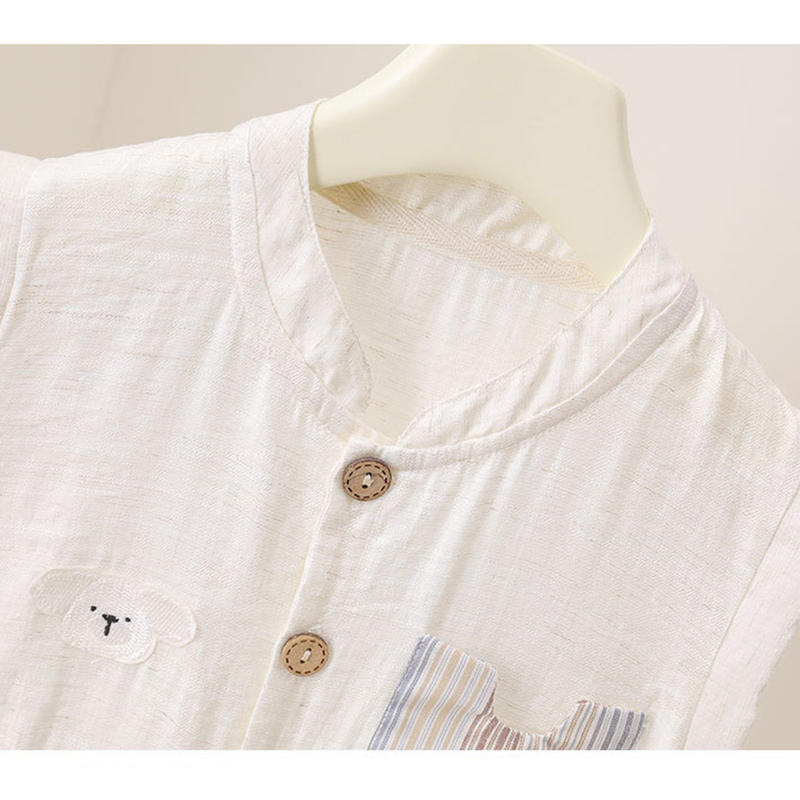 Sommer-Strampler für Babys, Ju – Baby Summer Linen Sleeveless Jumpsuit Bewertung und Preis